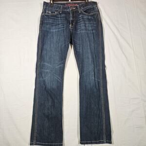 Cinch Shannon Jeans Womens 31/11S 31x30 Blue Medium Wash Bootcut Stretch Denim